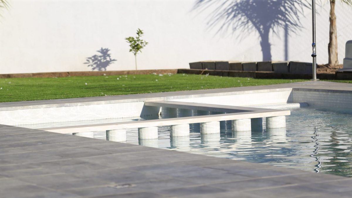 construcción piscina